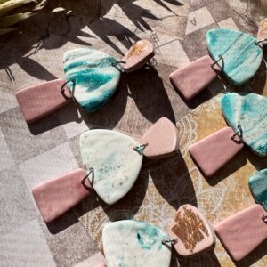 Cercei marble 3 elemente - Imagine 4